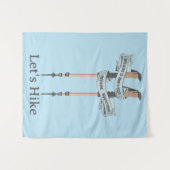 walking is the best medic Hippocrates hiking pulse Wandkleed (Voorkant (horizontaal))