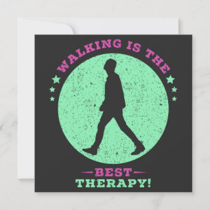 Walking is the Best Therapy Quote Saying Save The Date