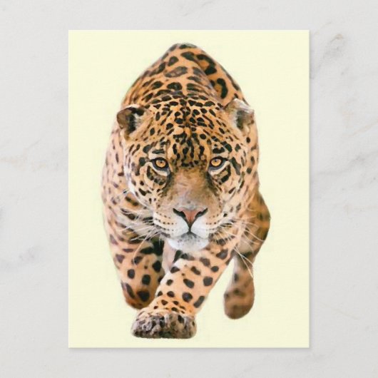 Walking Jaguar Eyes Briefkaart (Voorkant)
