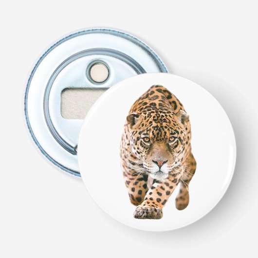 Walking Jaguar Eyes Button Flesopener (Voorkant)