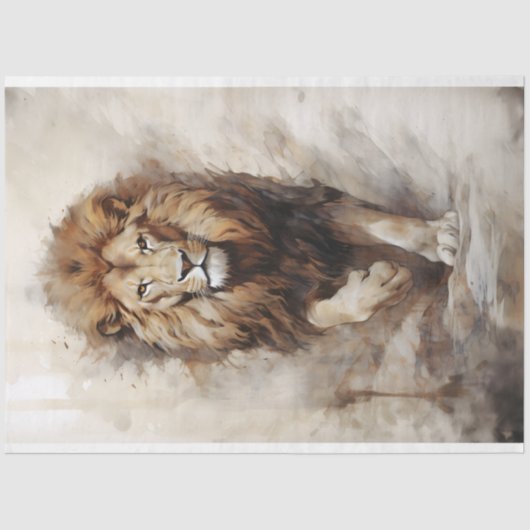 Walking Lion Tissue Paper Tissuepapier (Voorkant)