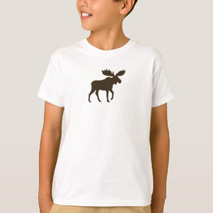 Walking Moose Silhouette   Wilde dieren T-shirt