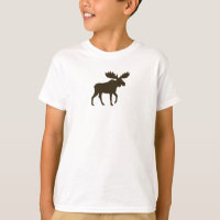 Walking Moose Silhouette | Wilde natuur Wilde dier