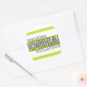 Walking Osha-schending Ronde Sticker (Envelop)