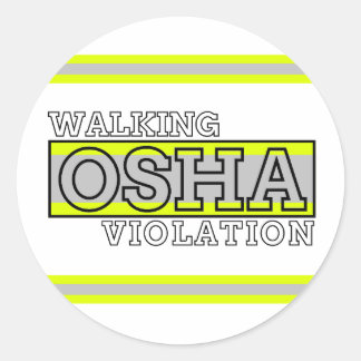 Walking Osha-schending Ronde Sticker