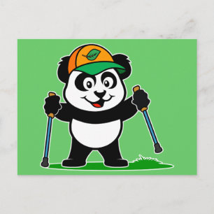 Walking Panda Briefkaart