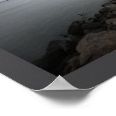 Walking Path by Ocean Poster (Coin)