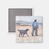 walking the dog - 07 magneet (Voorkant / Achterkant)
