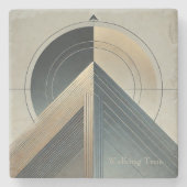 Walking True Stenen Onderzetter (Voorkant)