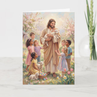 Walking with the Savior Easter Card Kaart