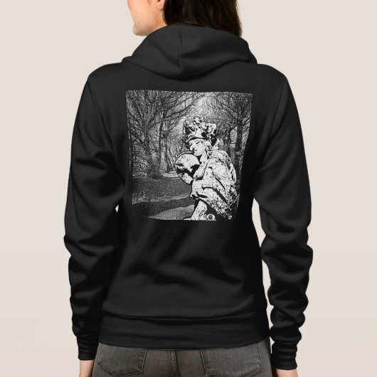 Walküre - Skulptur mit Baum-Arkade Hoodie (Achterkant)
