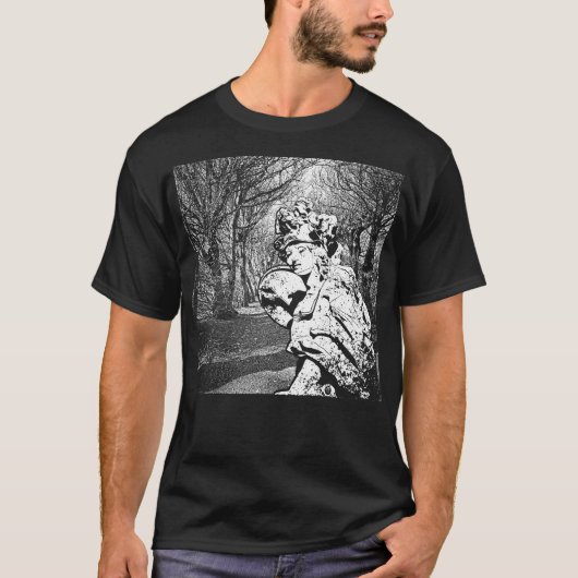 Walküre - Skulptur mit Baum-Arkade T-shirt (Voorkant)