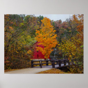 Walkway Bridge naar Alley Mill Poster