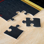 Walkway op de oceaan met beboste pilleeuwen legpuzzel (Zijkant)