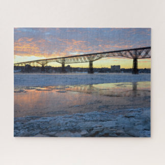 Walkway Winter Sunrise Legpuzzel