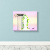 Wall Art: Beeld van een Godin. Canvas Afdruk (Insitu (Houten vloer))