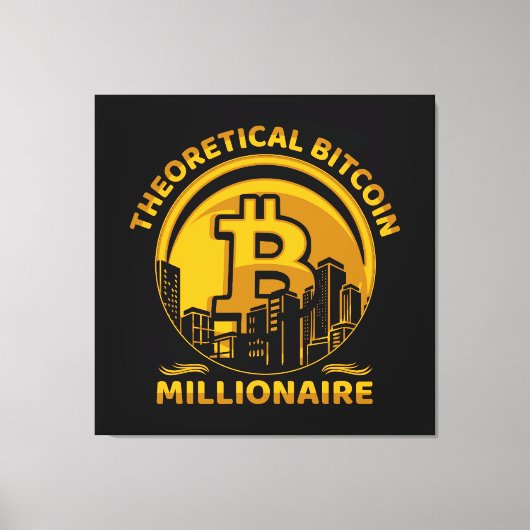 Wall Art Bitcoin Canvas Afdruk (Voorkant)