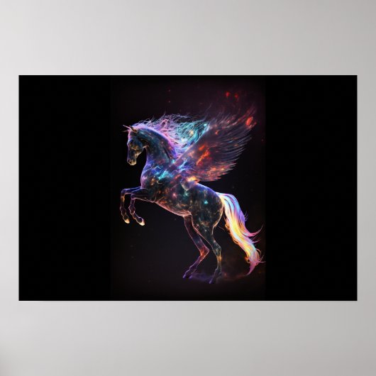 Wall Art "Cosmic Pegasus" Poster (Voorkant)