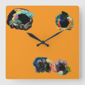Wall Art & Décor > Clocks Vierkante Klok (Voorkant)