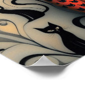 Wall Art Le Femme Black Cats Poster (Hoek)