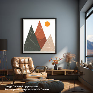 Wall Art Nordic Hills in the Day Poster