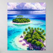 Wall art. Small islands Poster (Voorkant)