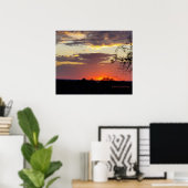 Wall Art Sunset Texas Hill Country Poster (Bureau à domicile)