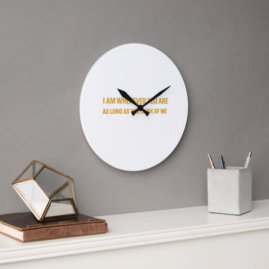 Wall Clock, 10" Round Natural Wood Frame Grote Klok (Kantoor)