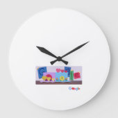 Wall Clock 2023 nieuwe google design Grote Klok (Voorkant)