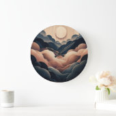 Wall Clock - abstracte kunst AI ontworpen Grote Klok (Huis)