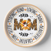 Wall clock as a gift for mum on her day (Voorkant)