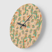 Wall Clock Boho Pet Girl Grote Klok (Hoek)