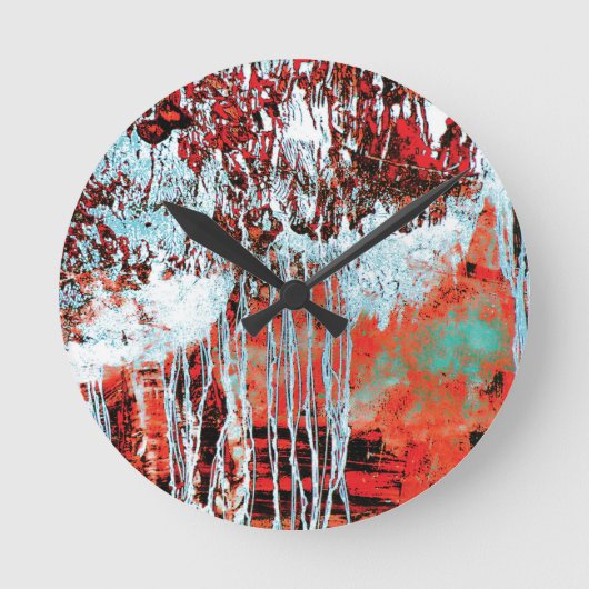 Wall Clock – Corrosion Pulse Ronde Klok (Voorkant)