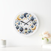 Wall Clock-Eid Mubarak Wreath Wall Clock Grote Klok (Huis)