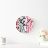 Wall Clock – Friction Lands Abstract Design Ronde Klok (Huis)
