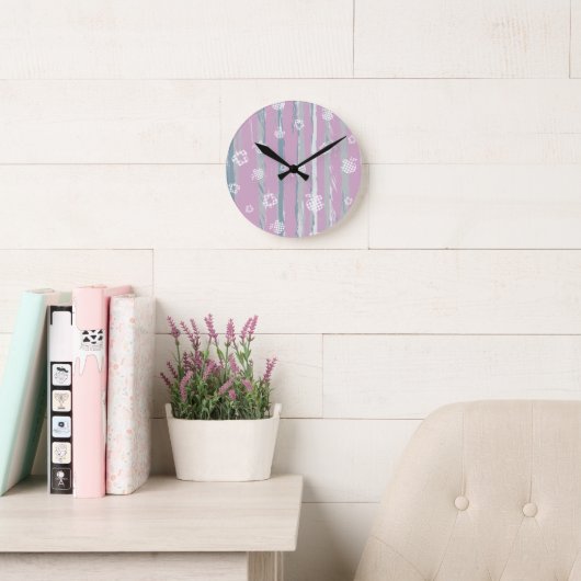 Wall Clock – Gingham Orchard Ronde Klok (Leeskamer)