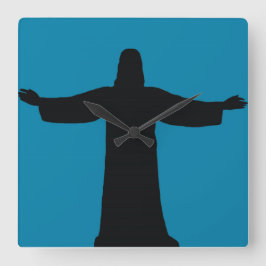 Wall Clock    jesus christ  Vierkante Klok
