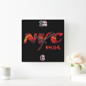 Wall Clock NYC 1624 Vierkante Klok (Huis)