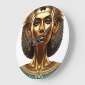 Wall Clock Queen Cleopatra Grote Klok (Hoek)