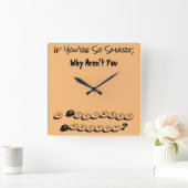 Wall Clock Smart Business Analyst Vierkante Klok (Huis)