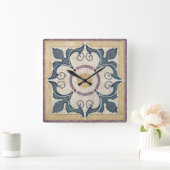 Wall Clock - Square Tile Design Vierkante Klok (Huis)