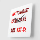 Wall Clock Vierkante Klok (Hoek)