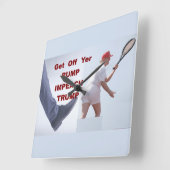 Wall Clock Vierkante Klok (Hoek)