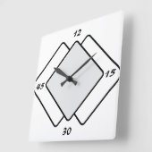 Wall Clock Vierkante Klok (Hoek)