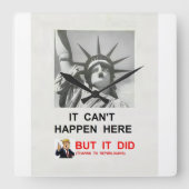 Wall Clock Vierkante Klok (Voorkant)