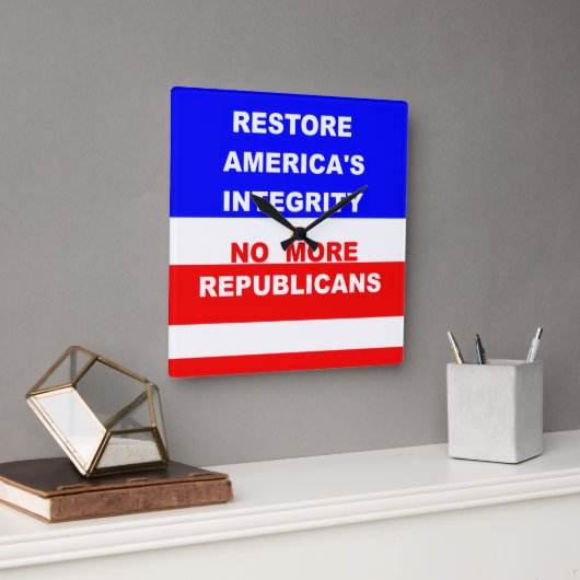 Wall Clock Vierkante Klok (Kantoor)