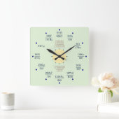 Wall Clock Vierkante Klok (Huis)