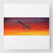 Wall Clock Vierkante Klok (Voorkant)