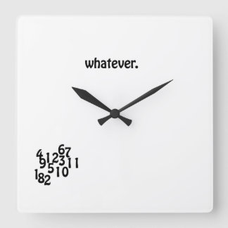 Wall Clock wat dan ook. Vierkante Klok