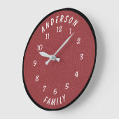 Wall Clock with Family Name Grote Klok (Hoek)